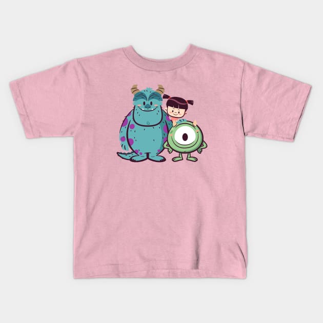 Monster Mates Kids T-Shirt by TanoshiBoy